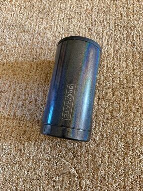 BrüMate Holographic Black Slim Can Cooler